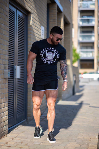 TI FlexFit Black T-Shirt (Large Logo)