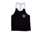 TI Fitness Stringer Vest Black & White Contrast