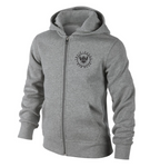 TI Brushed Full Zip Hoodie - Grey Heather