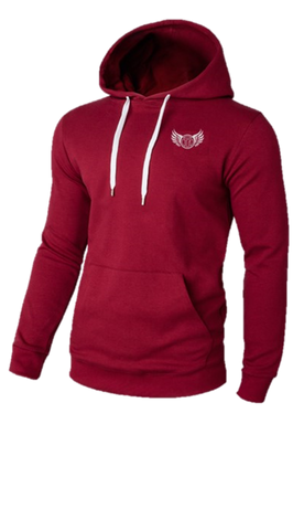 TI Iconic Maroon Fitted Hoodie