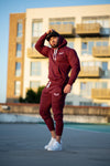 TI Iconic Maroon Fitted Hoodie